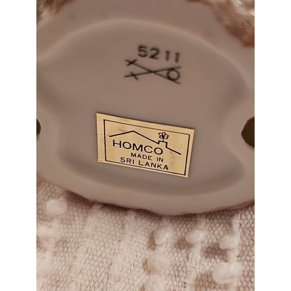 Pair Christmas Teddy Bear Figurines Homco Candy Cane Gift Boy Girl - Picture 8 of 8